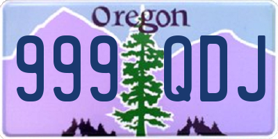 OR license plate 999QDJ
