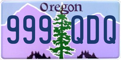 OR license plate 999QDQ