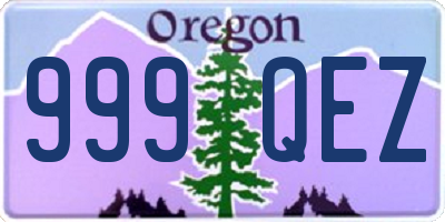OR license plate 999QEZ