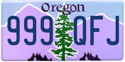 OR license plate 999QFJ