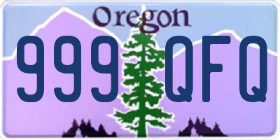 OR license plate 999QFQ