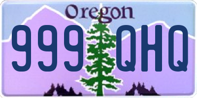 OR license plate 999QHQ