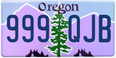 OR license plate 999QJB