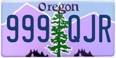 OR license plate 999QJR