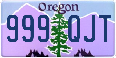 OR license plate 999QJT