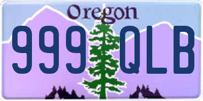 OR license plate 999QLB