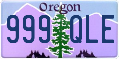 OR license plate 999QLE