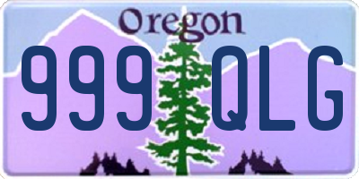 OR license plate 999QLG