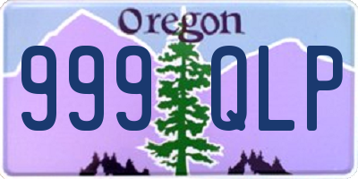 OR license plate 999QLP