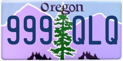 OR license plate 999QLQ