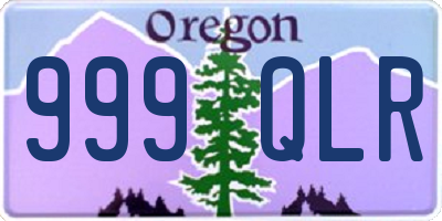 OR license plate 999QLR