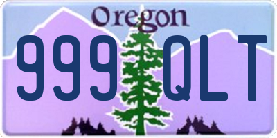 OR license plate 999QLT