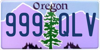 OR license plate 999QLV