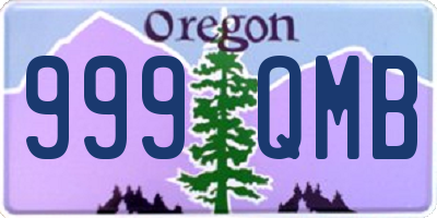 OR license plate 999QMB