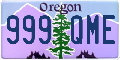 OR license plate 999QME