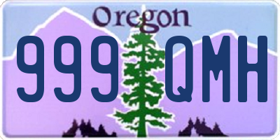 OR license plate 999QMH