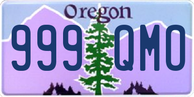 OR license plate 999QMO