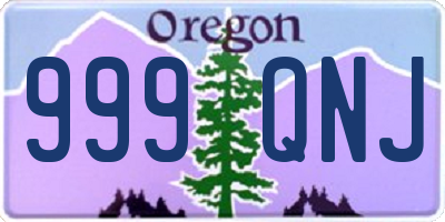 OR license plate 999QNJ