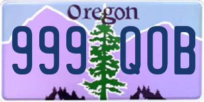 OR license plate 999QOB