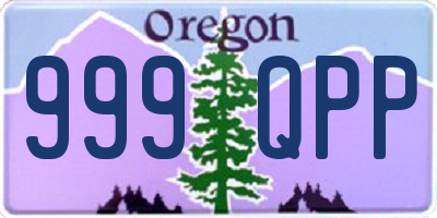 OR license plate 999QPP