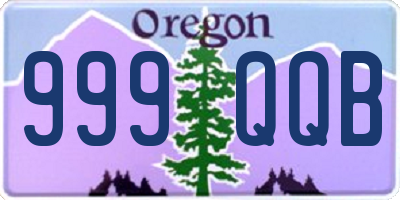 OR license plate 999QQB