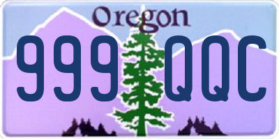 OR license plate 999QQC