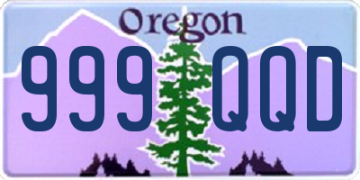 OR license plate 999QQD