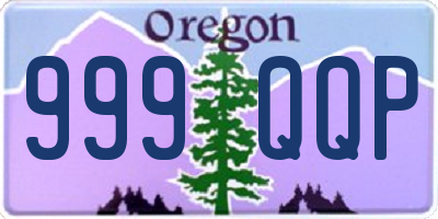 OR license plate 999QQP