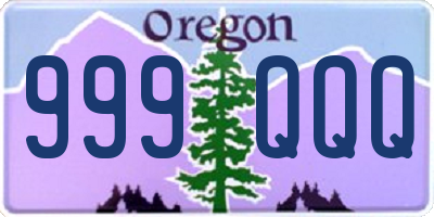 OR license plate 999QQQ