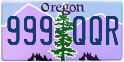 OR license plate 999QQR