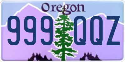 OR license plate 999QQZ