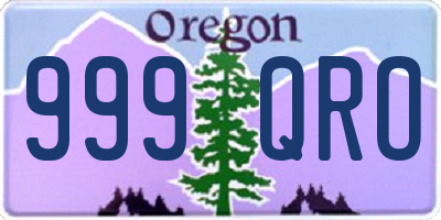 OR license plate 999QRO