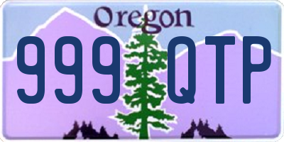 OR license plate 999QTP