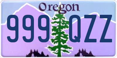 OR license plate 999QZZ
