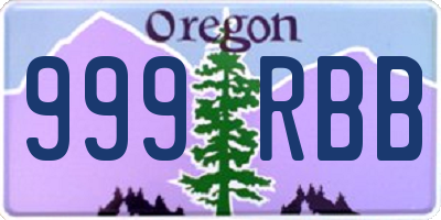 OR license plate 999RBB