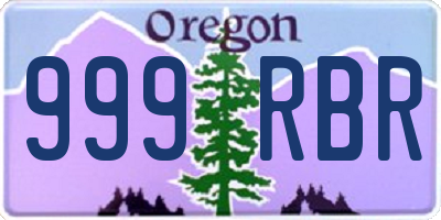 OR license plate 999RBR