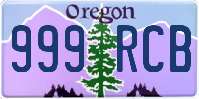 OR license plate 999RCB