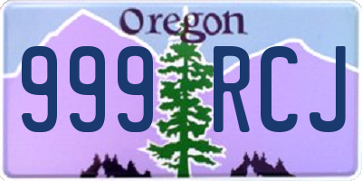 OR license plate 999RCJ