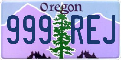 OR license plate 999REJ