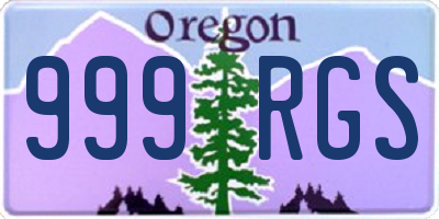 OR license plate 999RGS