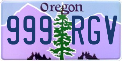 OR license plate 999RGV