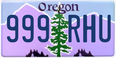 OR license plate 999RHU