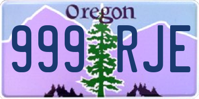 OR license plate 999RJE