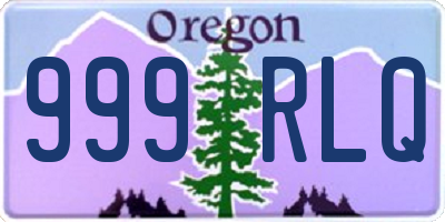 OR license plate 999RLQ