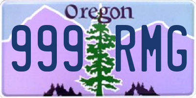 OR license plate 999RMG