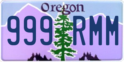 OR license plate 999RMM