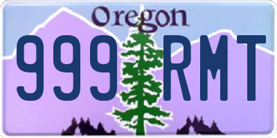 OR license plate 999RMT