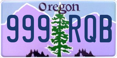 OR license plate 999RQB