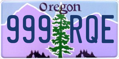 OR license plate 999RQE