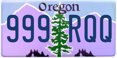 OR license plate 999RQQ